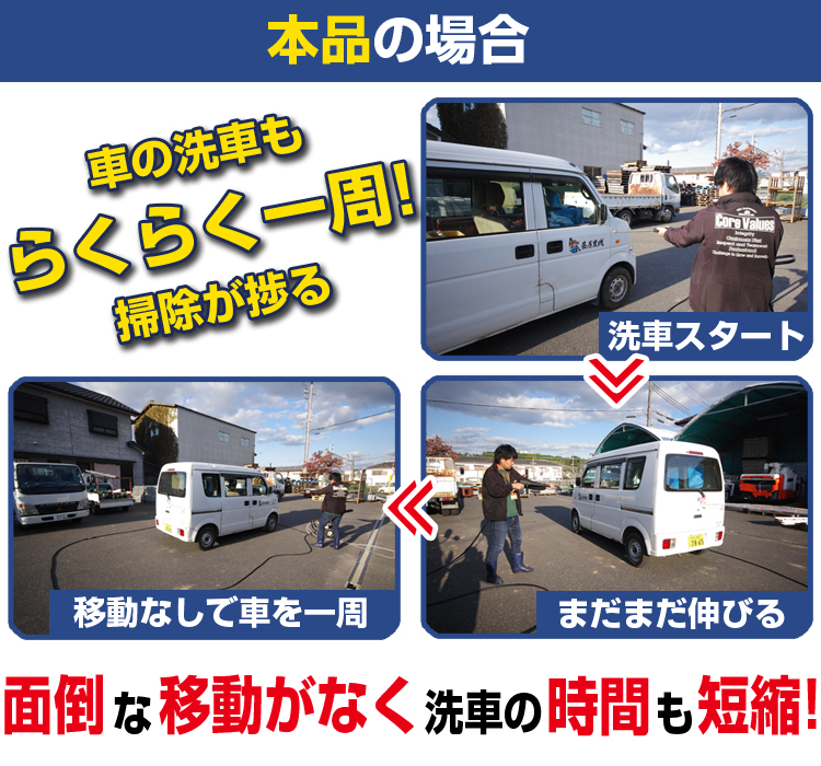 2021高い素材 Tvil bid virk工進 エンジン式高圧洗浄機 14mpa 車輪付タイプ JCE-1408UDX JCE-1408DX用延長ホース20m  PA-264 ワン