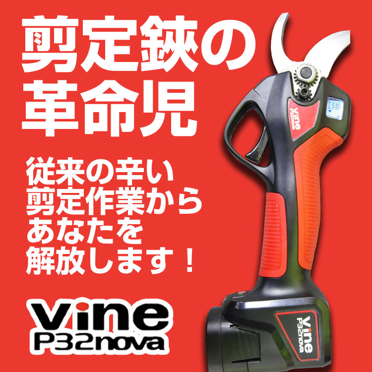 品揃え豊富で 和光商事 WAKO 電動剪定鋏 Vine P32nova 延長ポールEP21セット 高枝剪定鋏 高枝剪定はさみ 電動剪定はさみ  電動剪定ばさみ 充電式剪定はさみ 充電式高枝はさみ うめ 梨 ぶどう 柿 リンゴ 果樹 庭木