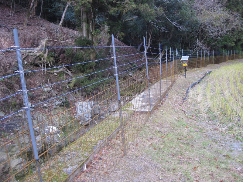 グローランド サル用 電池式電気柵 おじろ用心棒 周囲500m フェンス1.2