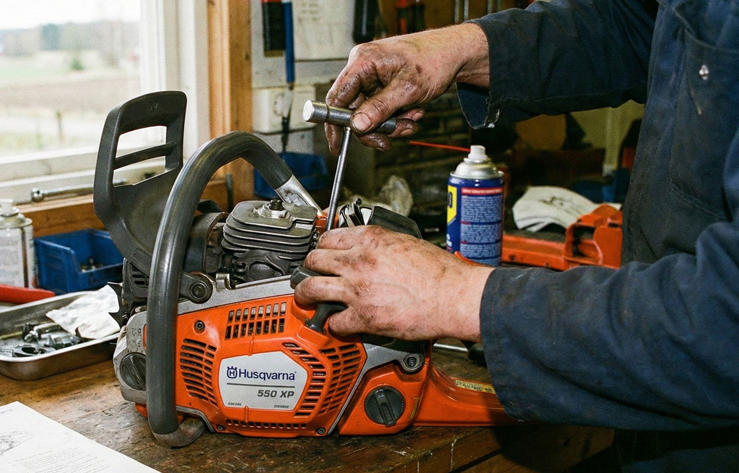 エンジンの修理