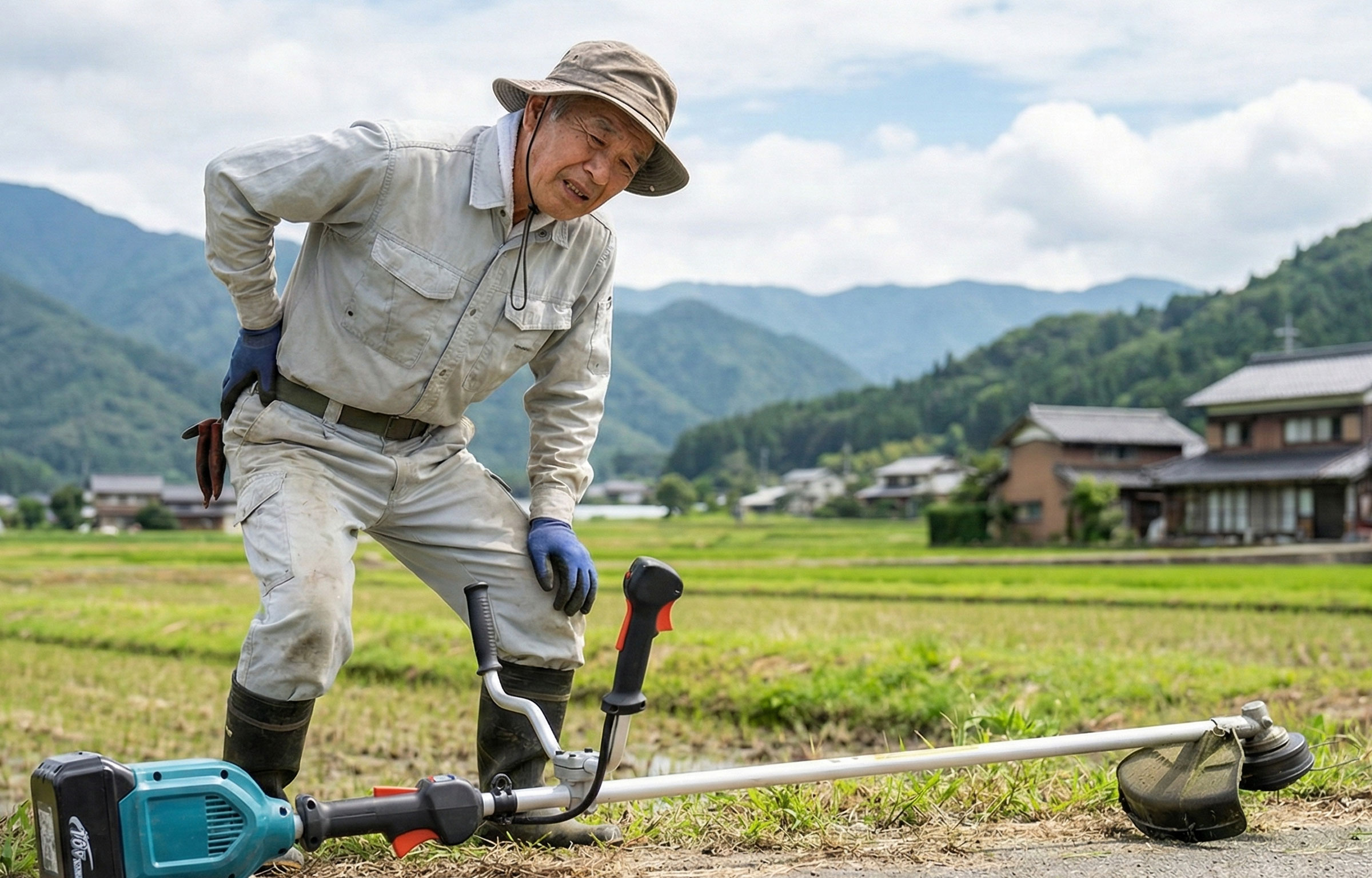 チェーンソーを持つ人