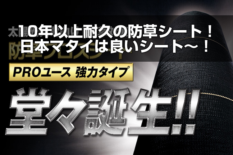 10年以上耐久の防草シート 日本マタイは良いシート アグリズスタッフブログ