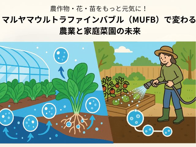 マルヤマウルトラファインバブルが変える農業と家庭菜園の未来