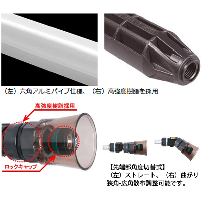 【噴口・ノズル】ヤマホ マルチズーム120型 （G1/4）【噴霧器・噴霧機・動噴・防除用】