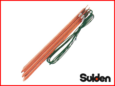 スイデン SEF-500専用 アース棒 （0.6m×3連） 電柵資材 【送料無料（一部地域除く）・代引不可商品】