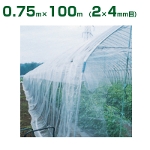 日本ワイドクロス 防虫サンサンネット N3800 0.75×100m 目合2×4mm 透光率95%
